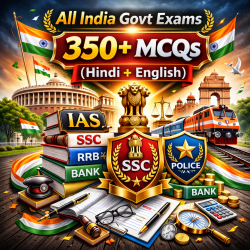 All India Govt Exams 350+ MCQs (Hindi + English)